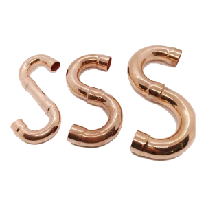 icevibe Copper S-Trap Bends — photographed configuration