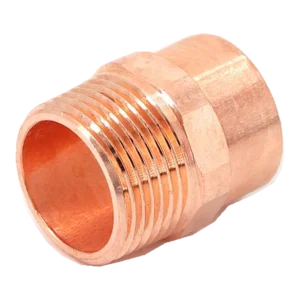 icevibe Copper NPT Male-Thread Socket Adapters — photographed configuration