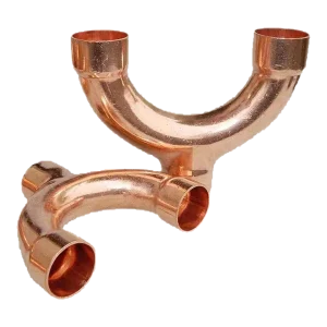 icevibe Copper U-Wye Branch Fittings — photographed configuration