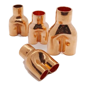 icevibe Copper Y-Tees — photographed configuration