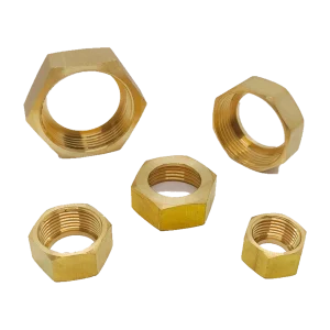 icevibe Brass Female-Thread Hex Nuts — photographed configuration