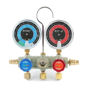 icevibe Automotive Dual Manifold Gauge Assembly